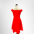 Dior Preowned Luxury Red Sleeveless Dress Back View