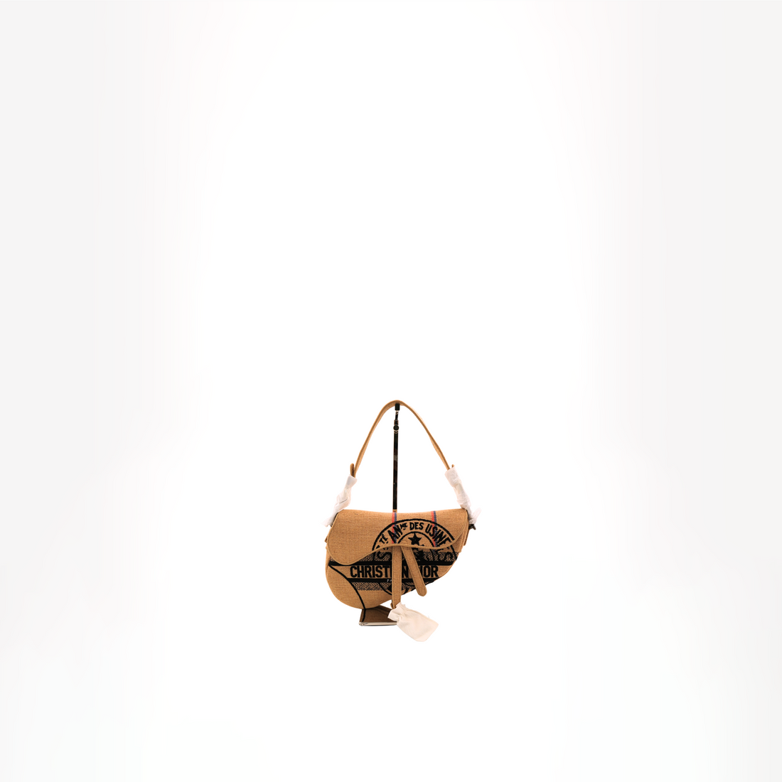 Dior Preowned Luxury Saddle Bag in Canvas Front Page