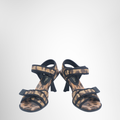Dior Preowned Luxury Sandals Leopard Sandals Front View 2