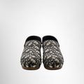 Dior Preowned Luxury Shoes Canvas Oblique Diorquake Slingback Clog Front View