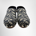 Dior Preowned Luxury Shoes Canvas Oblique Diorquake Slingback Clog Front View 2
