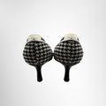 Dior Preowned Luxury Shoes J'Adior Houndstooth Fabric Pointed-Toe Pump Back View