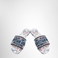 Dior Preowned Luxury Slide Dway Slide Embroidered Cotton Front View 2