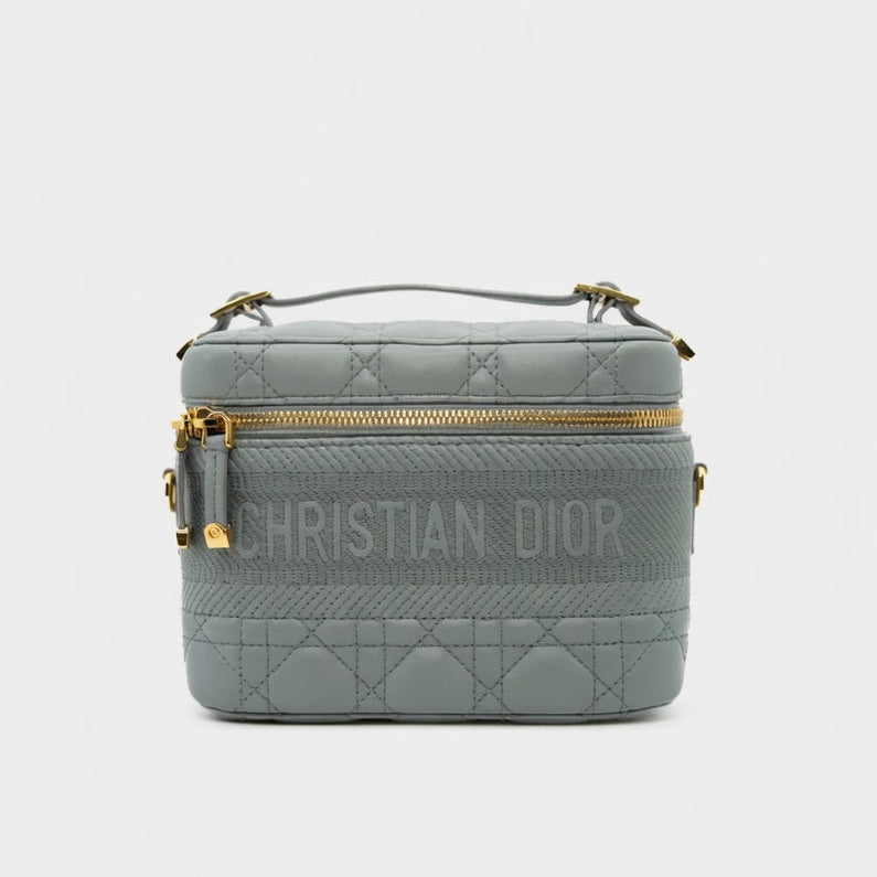 Dior Preowned Luxury Small Vanity Bag Front View - Antonio & Co.
