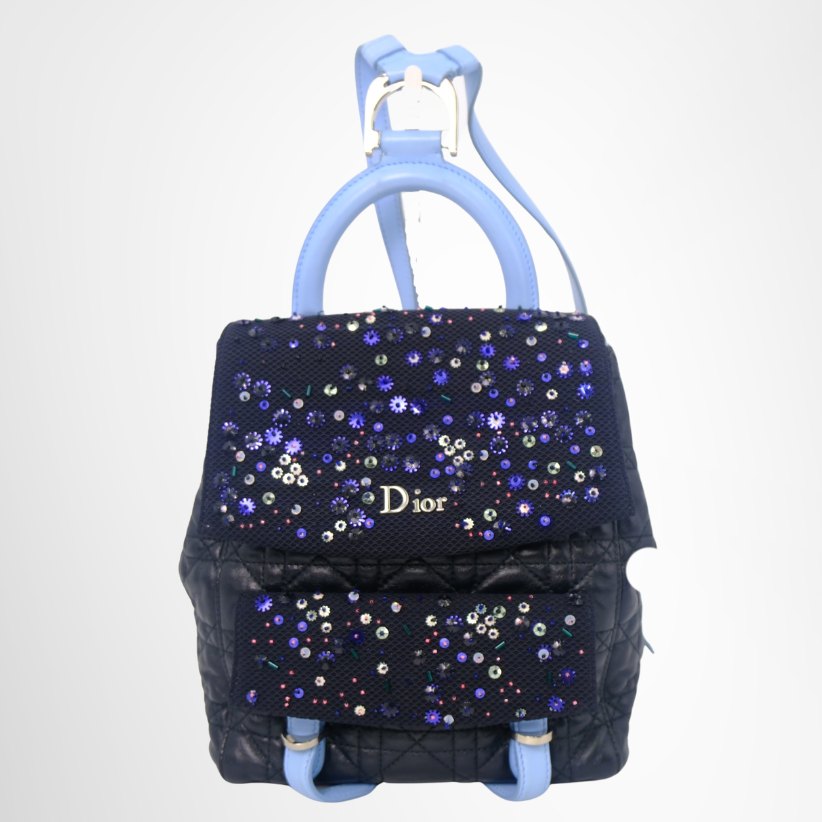 Dior Preowned Luxury Stardust Backpack Bag Front Page - Antonio & Co.