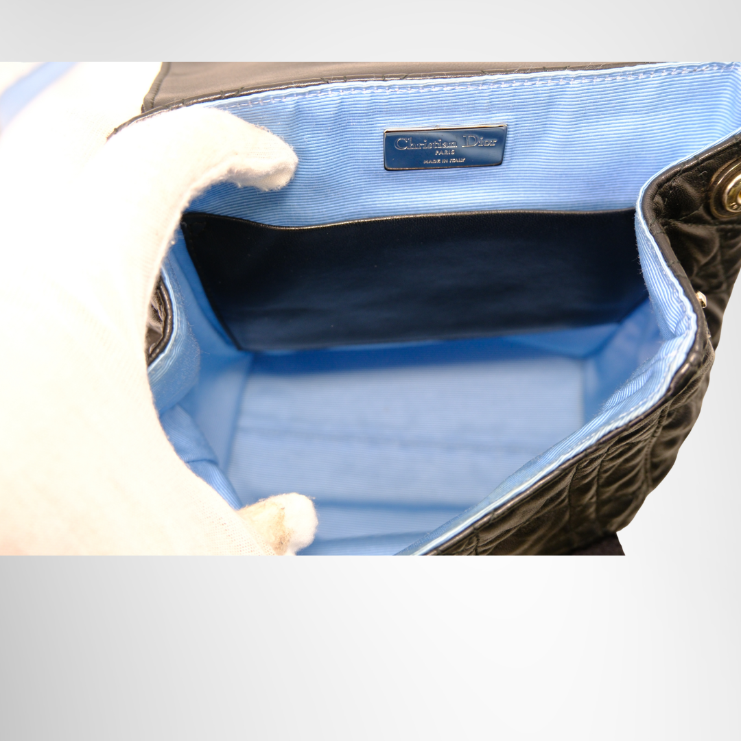 Dior Preowned Luxury Stardust Backpack Bag Inside View - Antonio & Co.