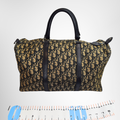 Dior Preowned Luxury Trotter Boston Bag Front View