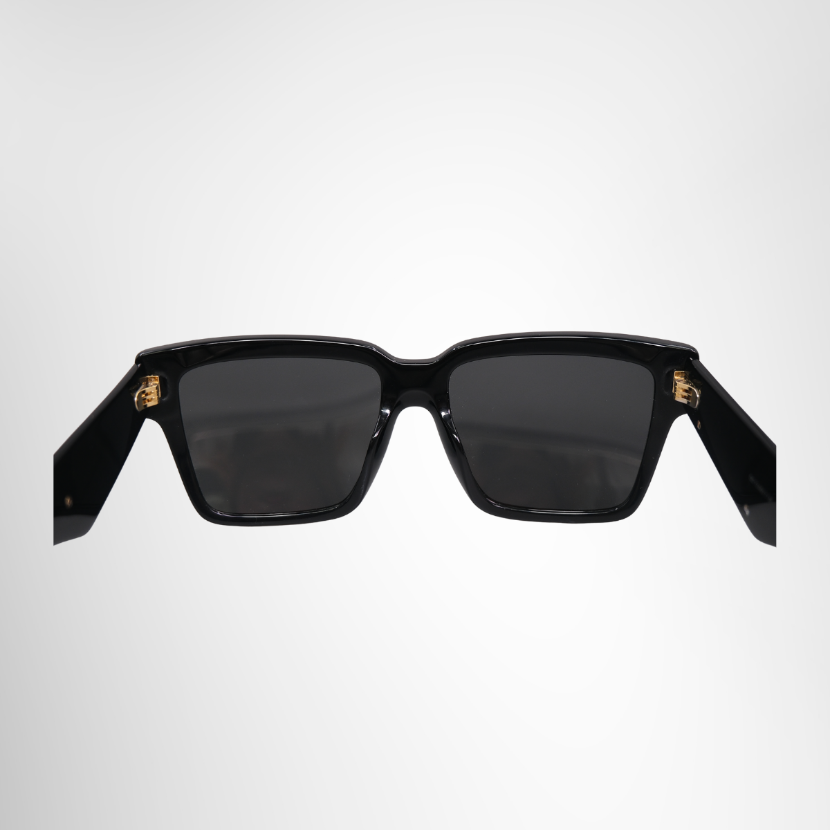 4436 Bold Black Square Acetate Sunglasses
