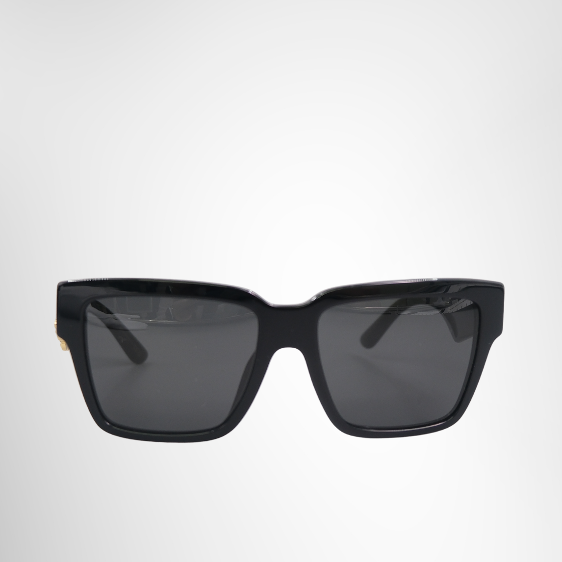 4436 Bold Black Square Acetate Sunglasses