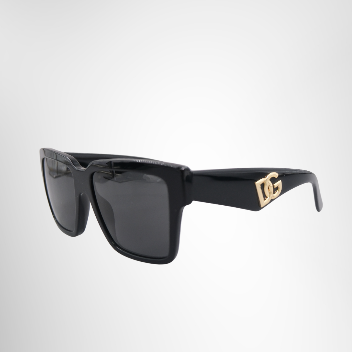 4436 Bold Black Square Acetate Sunglasses