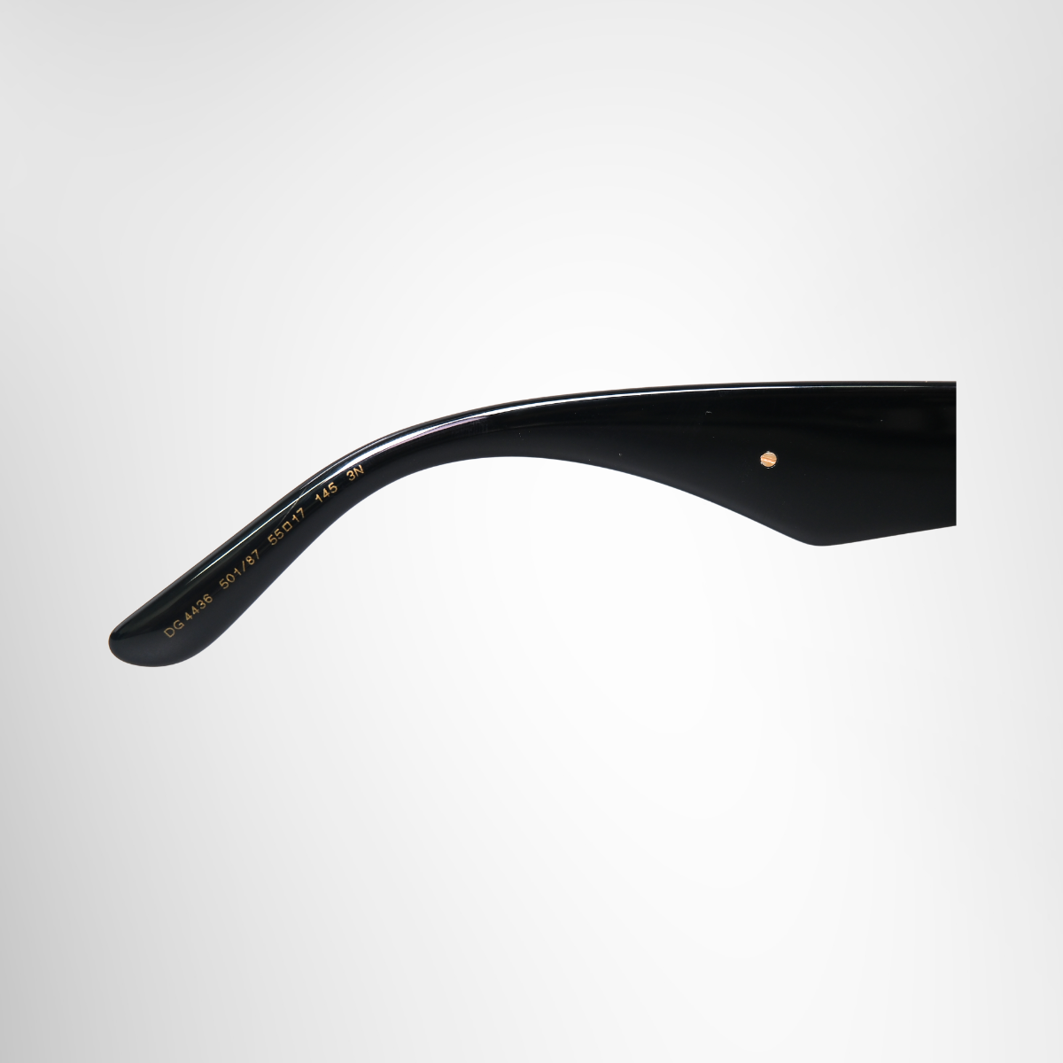 4436 Bold Black Square Acetate Sunglasses