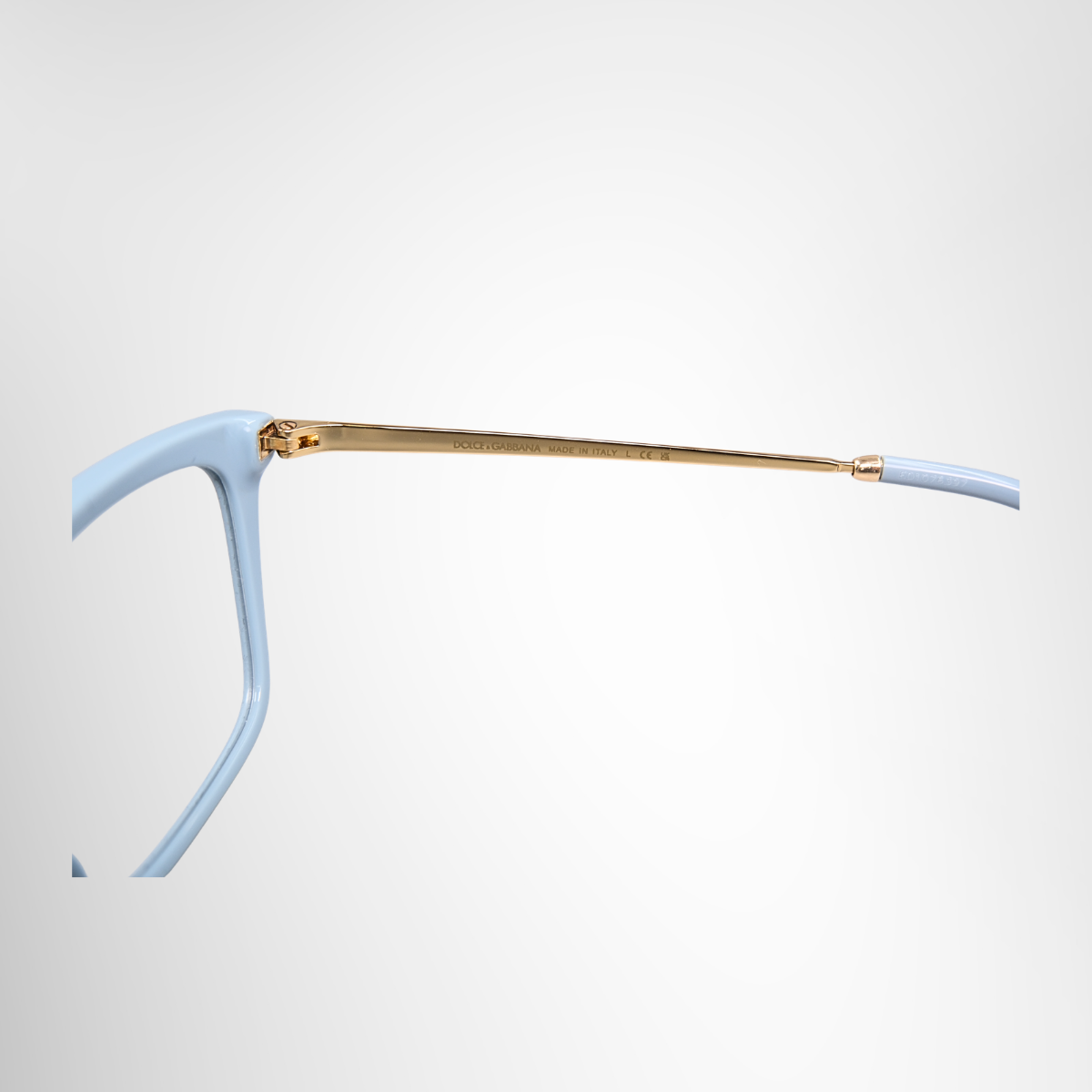 DG3347 Eyeglasses in Azure Blue and Gold Colorway