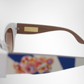 Dolce&Gabbana Sicilian Carretto II Sunglasses – Pre-Owned Luxury Brand Eyewear – Antonio & Co Right Interior View