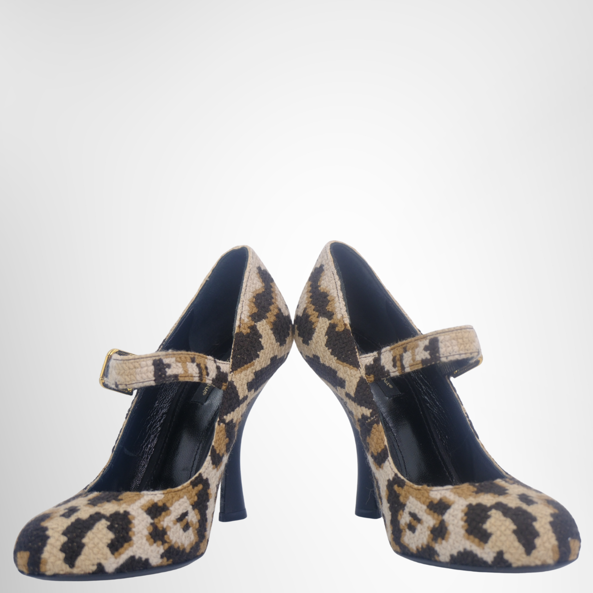 Dolce & Gabbana Preowned Animal Print Heels Shoes Front View - Antonio & Co.