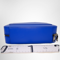 Dolce & Gabbana Preowned Luxury Logo Blue Leather Shoulder Bag Bottom View - Antonio & Co.