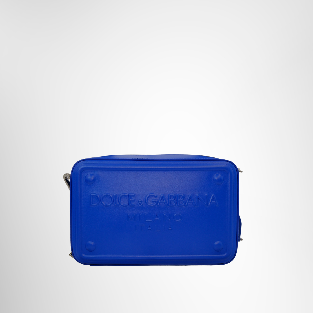 Dolce & Gabbana Preowned Luxury Logo Blue Leather Shoulder Bag Front Page - Antonio & Co.