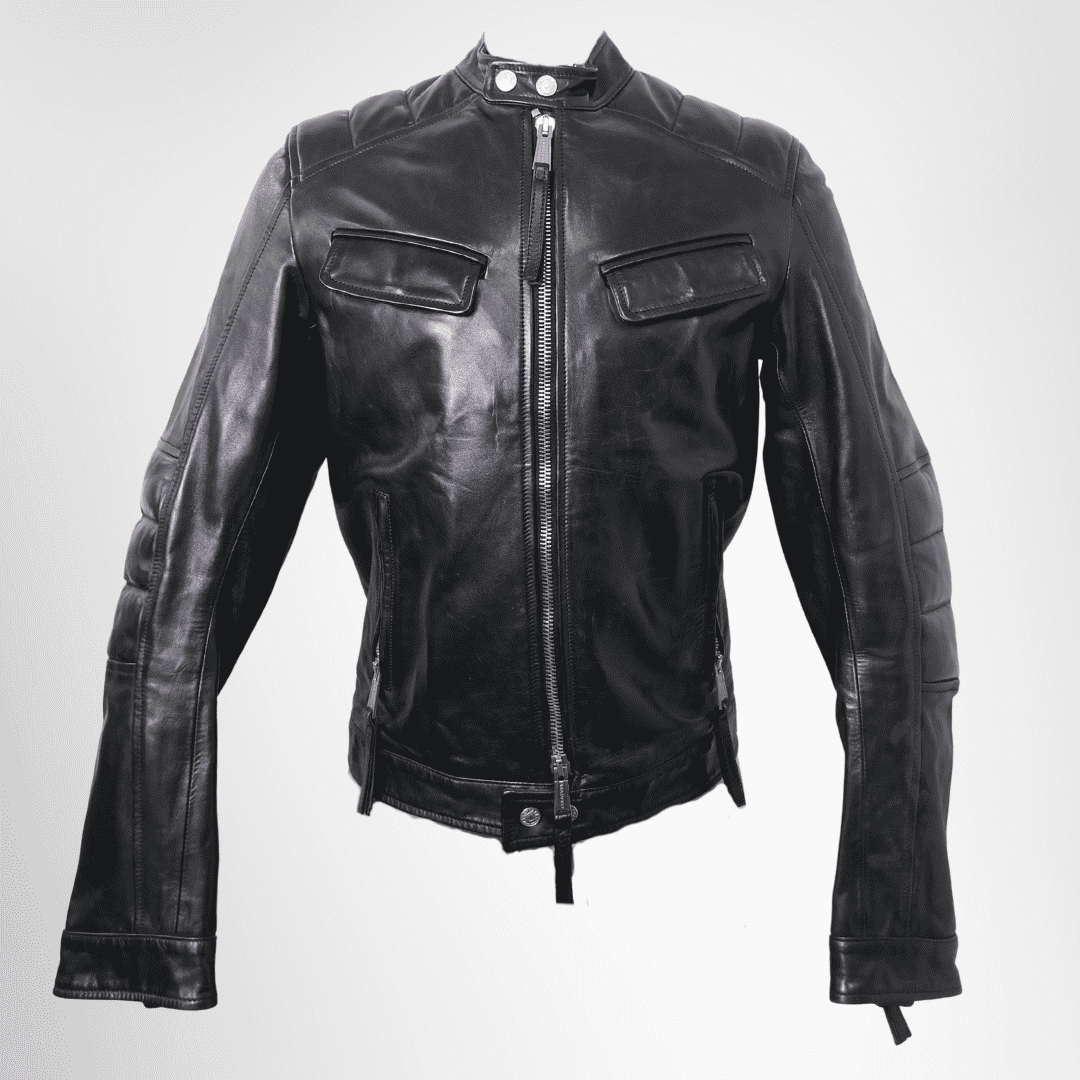 Dsquared2 Mens Leather Jacket - Size 44