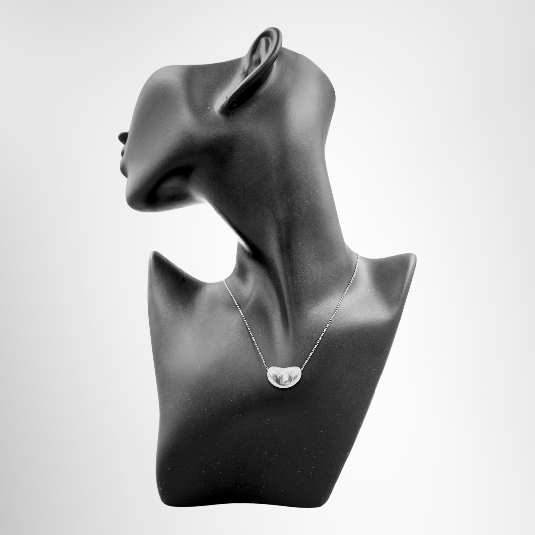 Elsa Peretti Bean Necklace in Silver