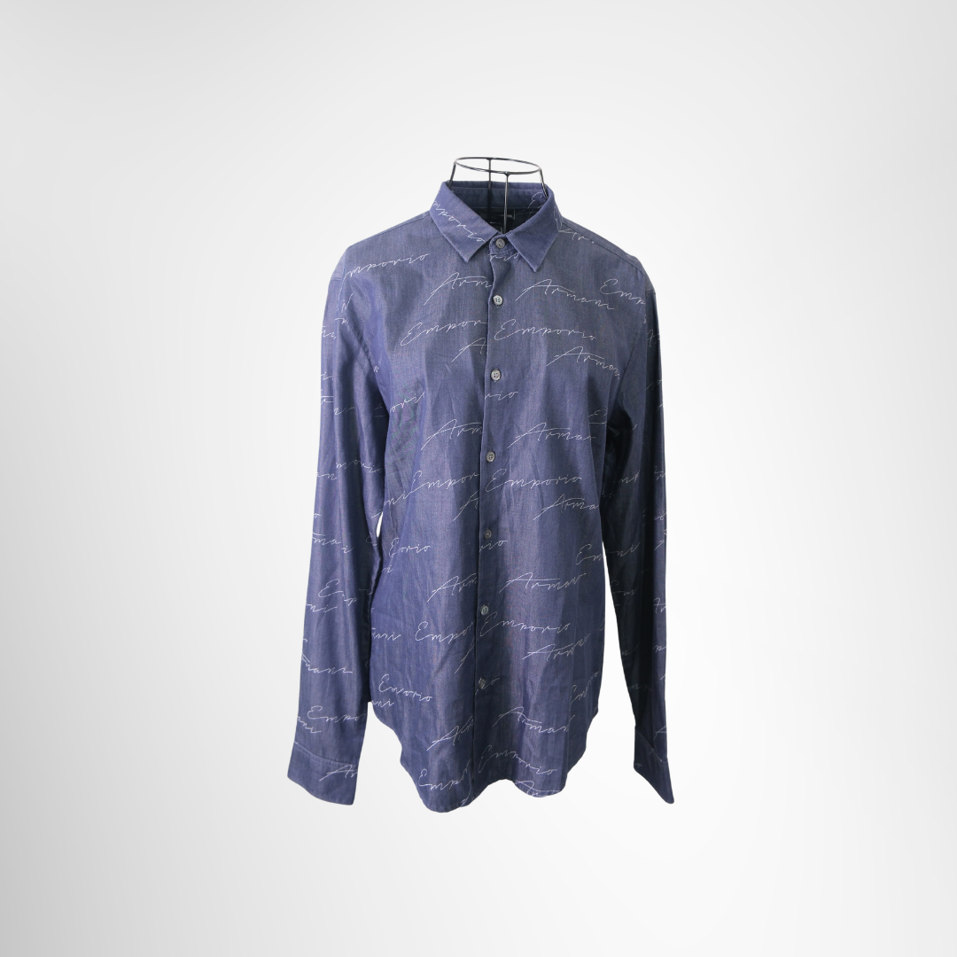 Emporio Armani Cotton Shirt Size M – Pre-Owned Luxury Apparel – Antonio & Co – Front Page