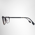 Burberry Dark Havana Rectangular Prescription Eyeglasses – Pre-Owned Luxury Brand Eyewear – Antonio & Co Side Exterior View