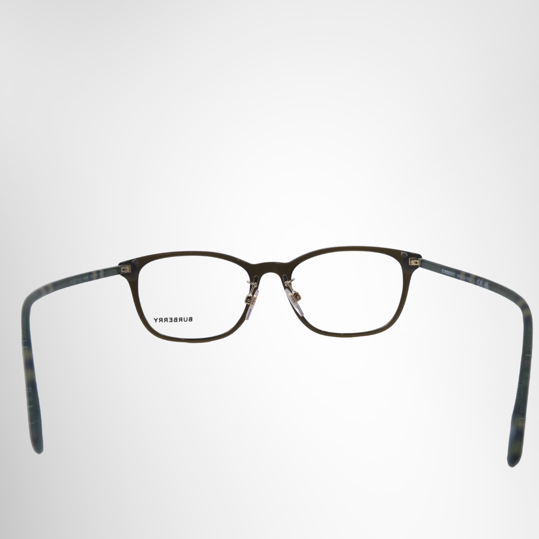 Burberry Green Square Prescription Glasses – Pre-Owned Luxury Brand Eyewear – Antonio & Co Front Page