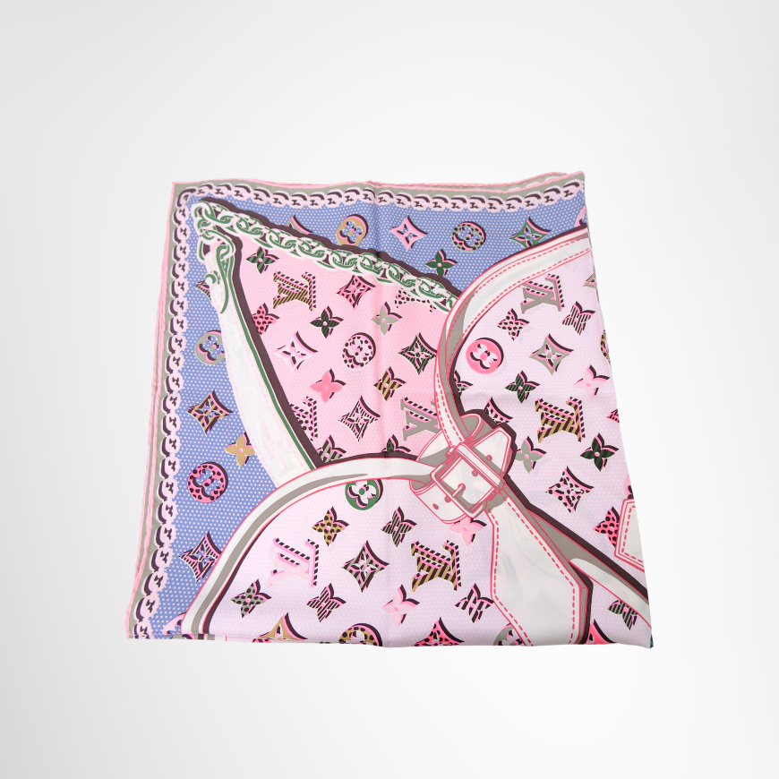 Carre Pop Monogram Silk Square Scarf