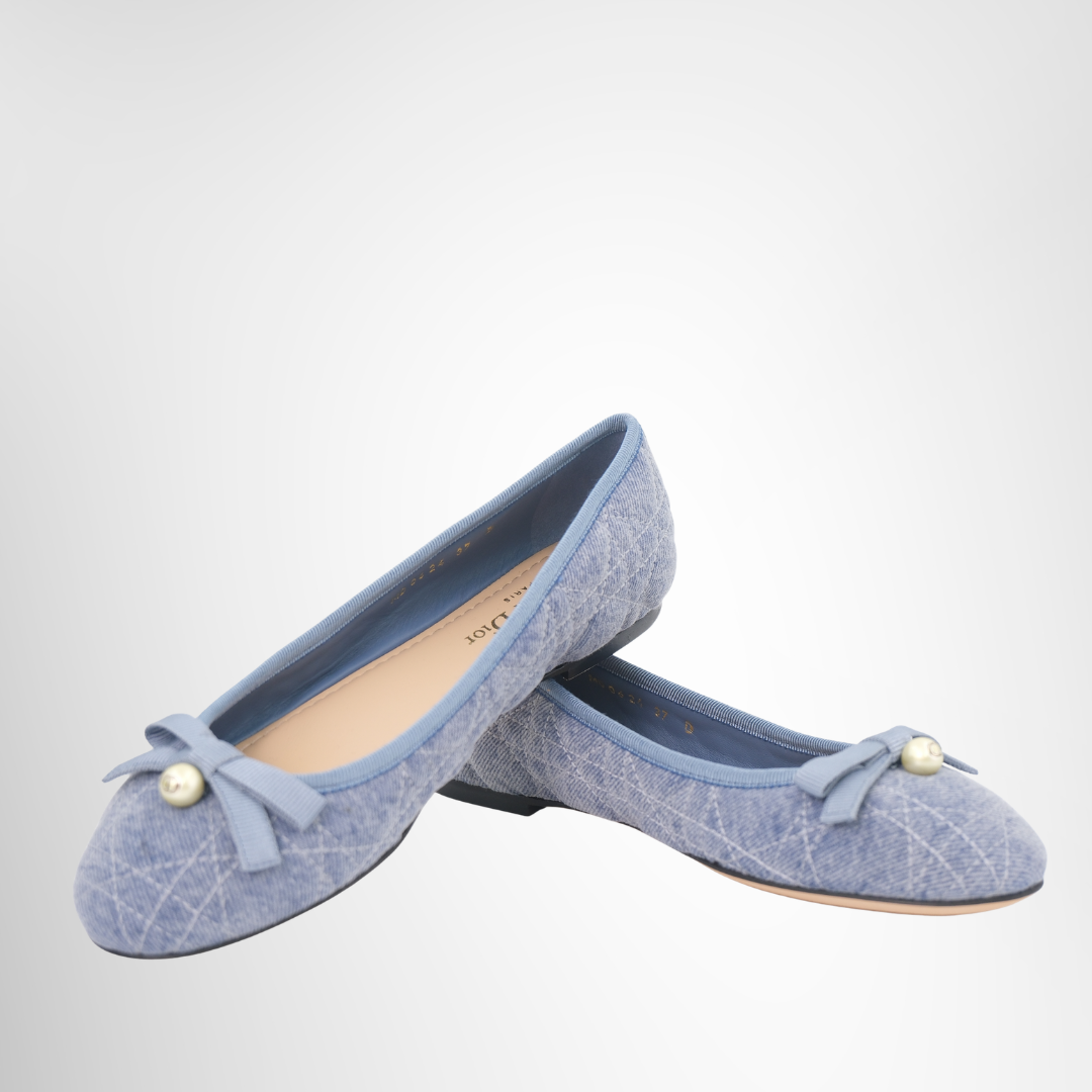 Blue Denim Cannage Pearl