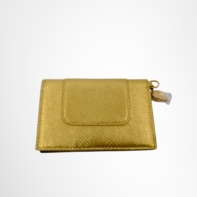Serpenti Card Case Gold