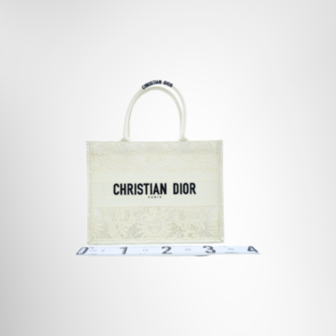 Book Tote White D-Lace