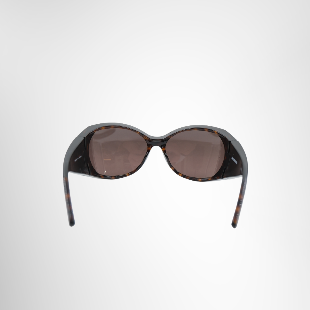 Balenciaga Havana Brown Cat-Eye Sunglasses