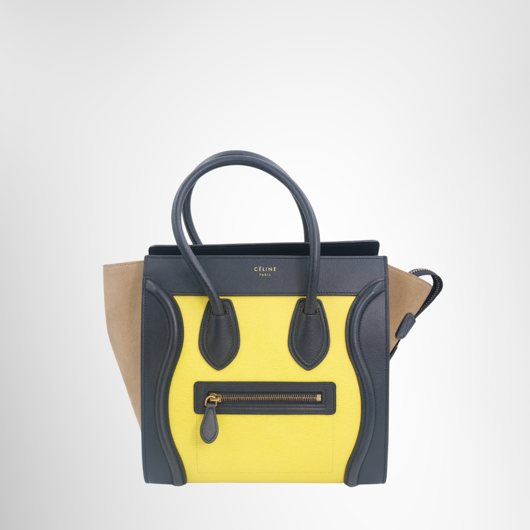 Tricolor Luggage Yellow