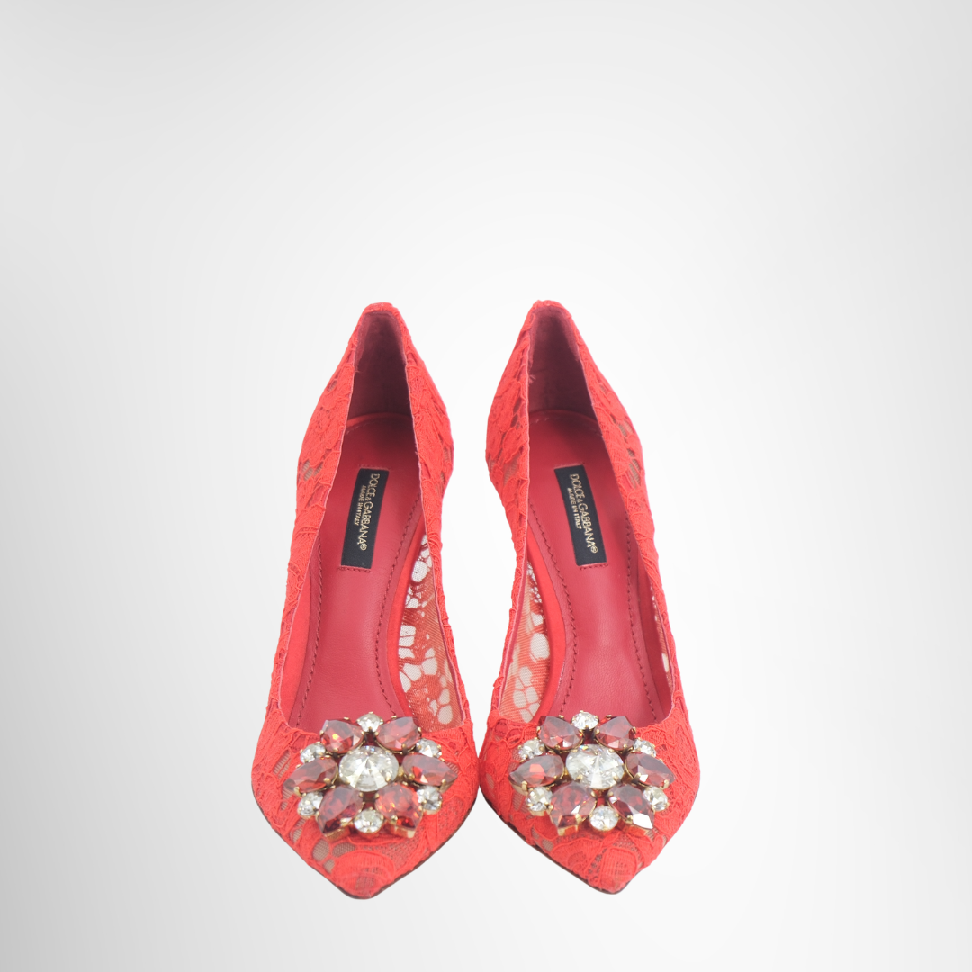 Red Heels Lace