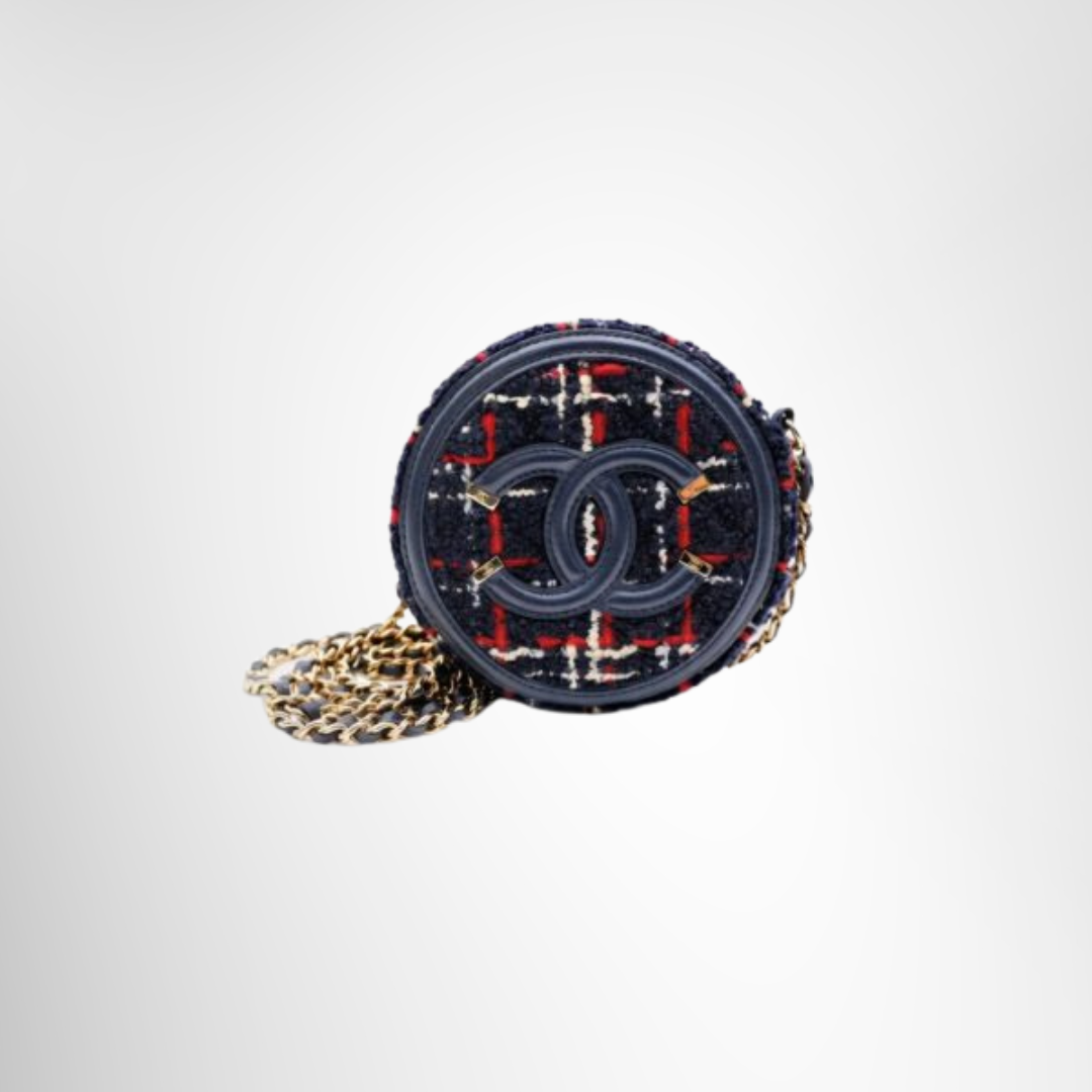 Tweed Round Bag
