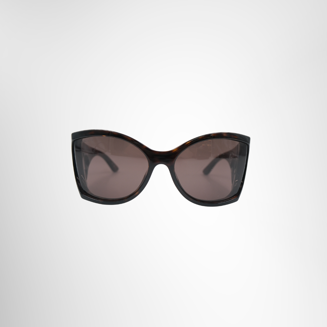 Balenciaga Havana Brown Cat-Eye Sunglasses
