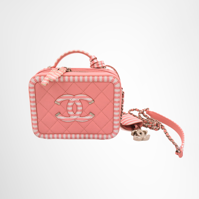 Filigree vanity case bag