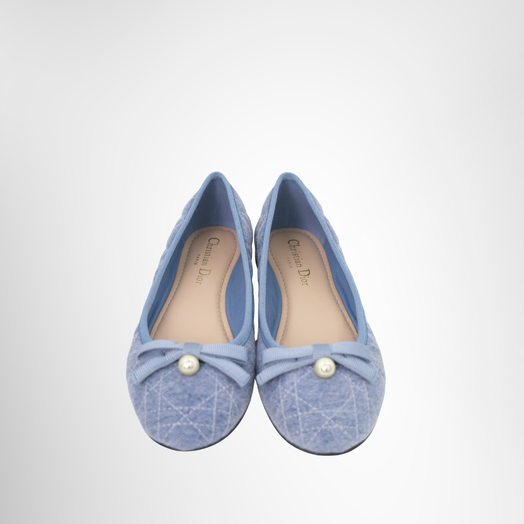 Blue Denim Cannage Pearl