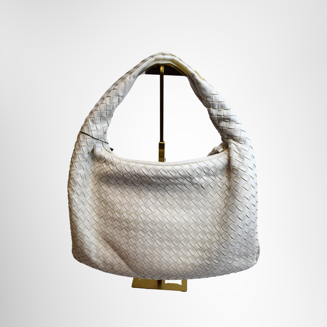 Intrecciato Leather Hobo Bag
