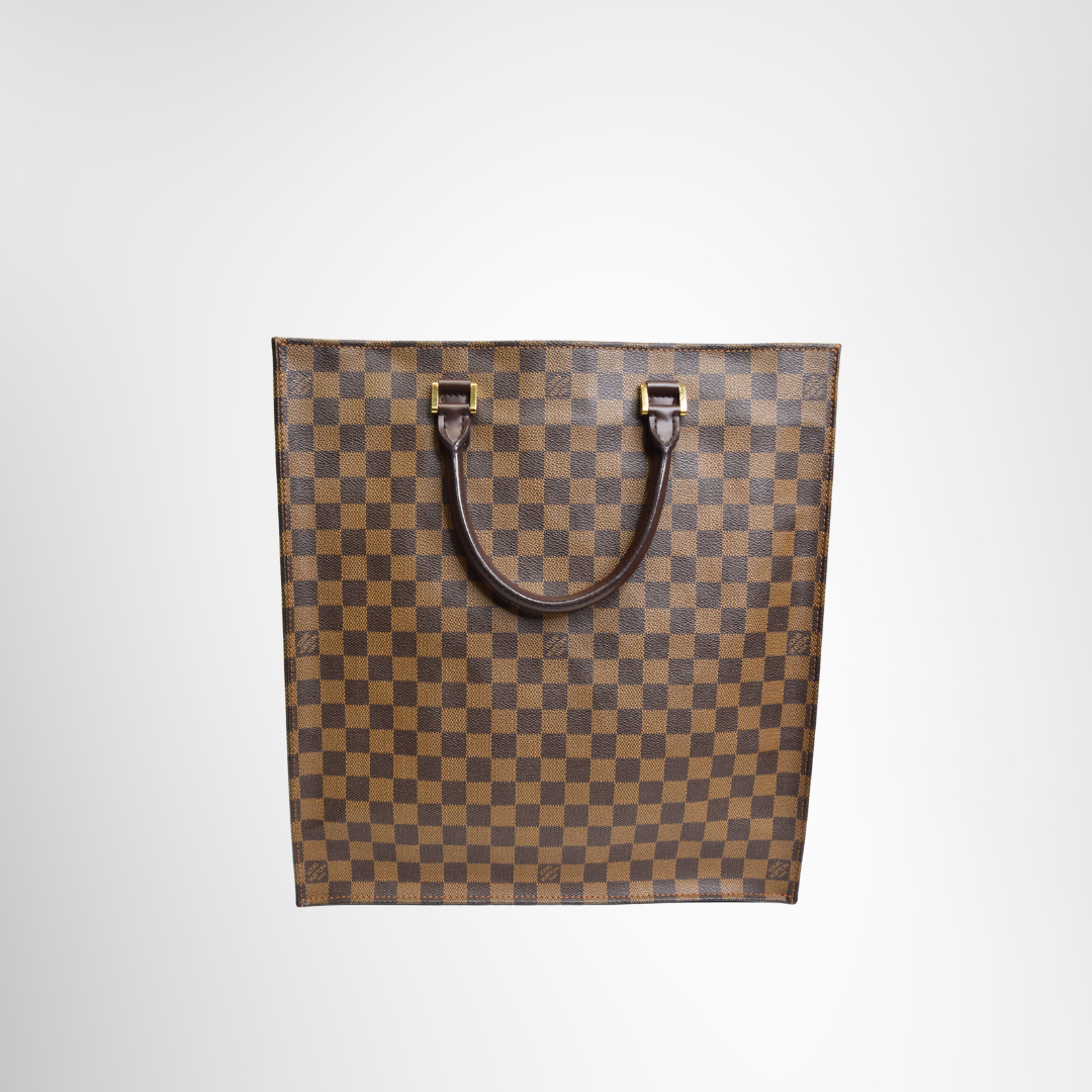 Louis Vuitton Sac Plat MM Tote Bag – Damier Ebene Canvas