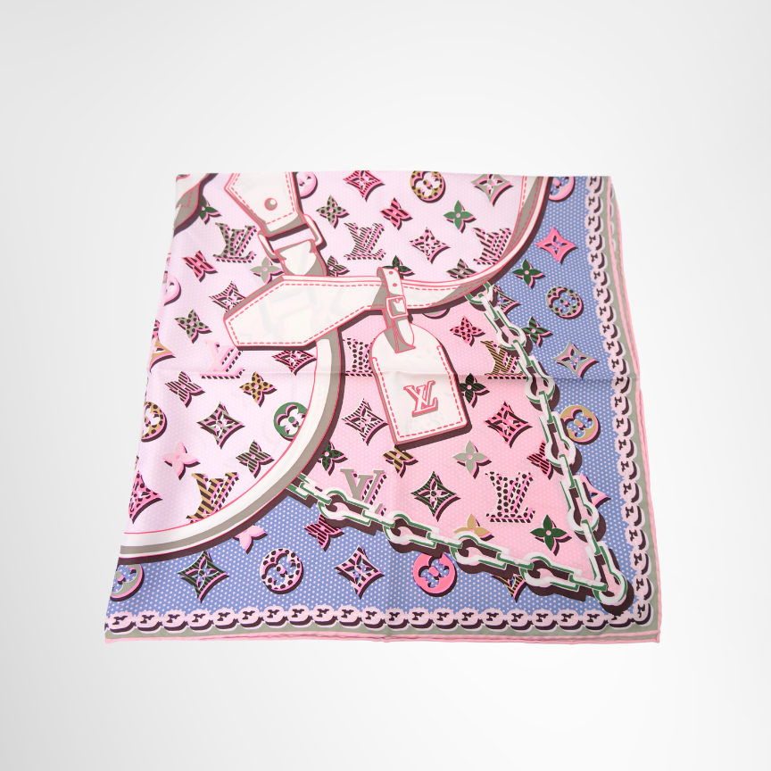 Carre Pop Monogram Silk Square Scarf
