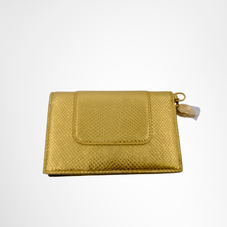 Serpenti Card Case Gold