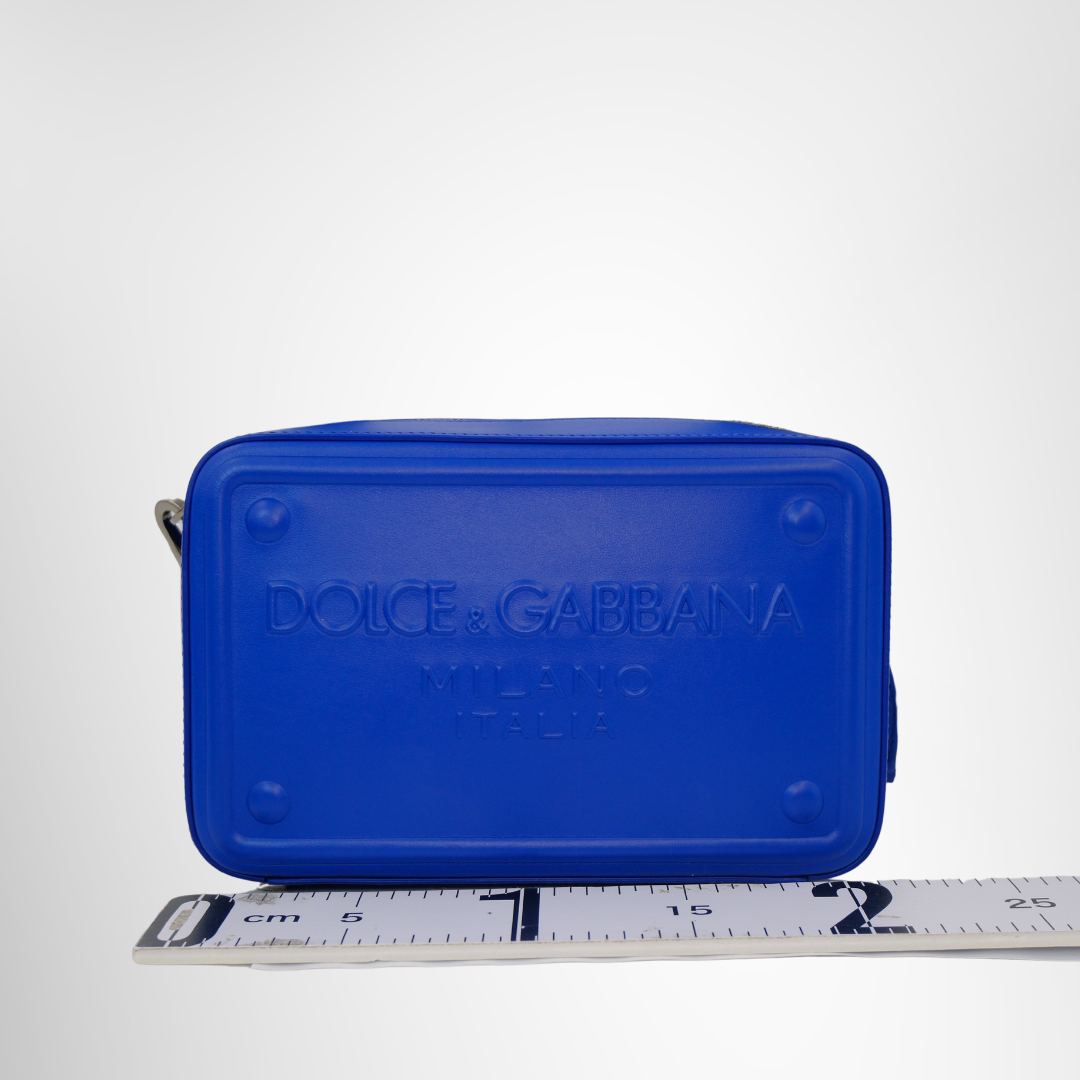 Logo Leather Shoulder bag Blue