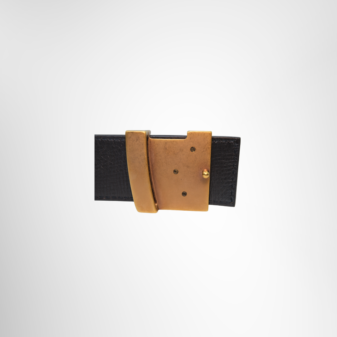 LOUIS VUITTON Leather Initiales Belt