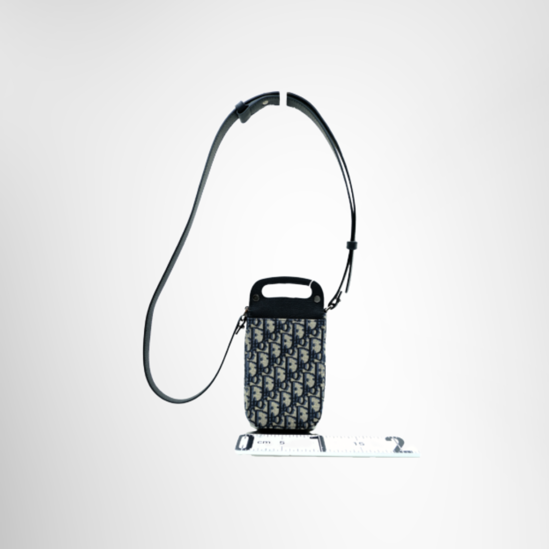 CHRISTIAN DIOR Oblique  Vertical Saddle Pouch