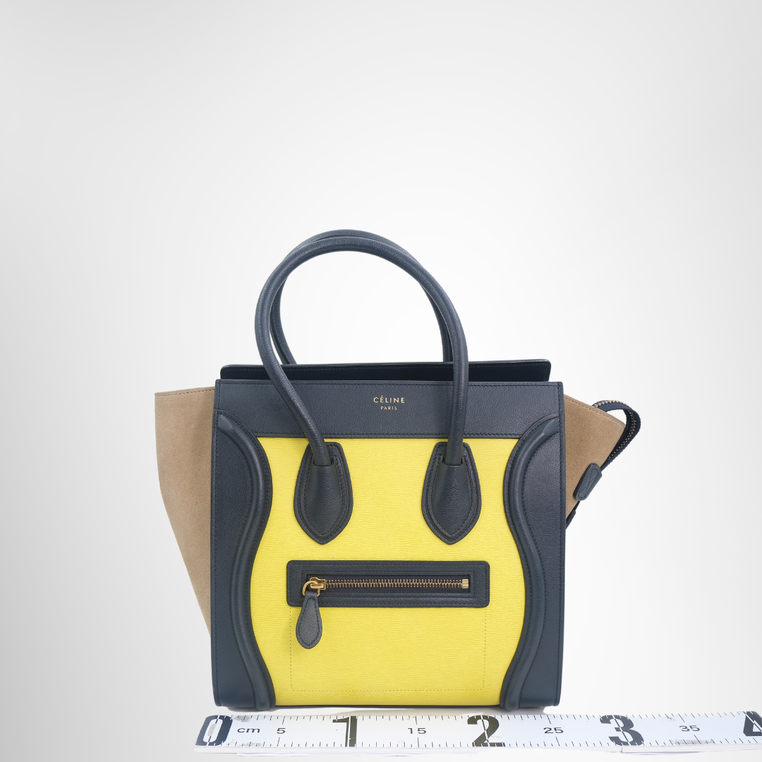 Tricolor Luggage Yellow