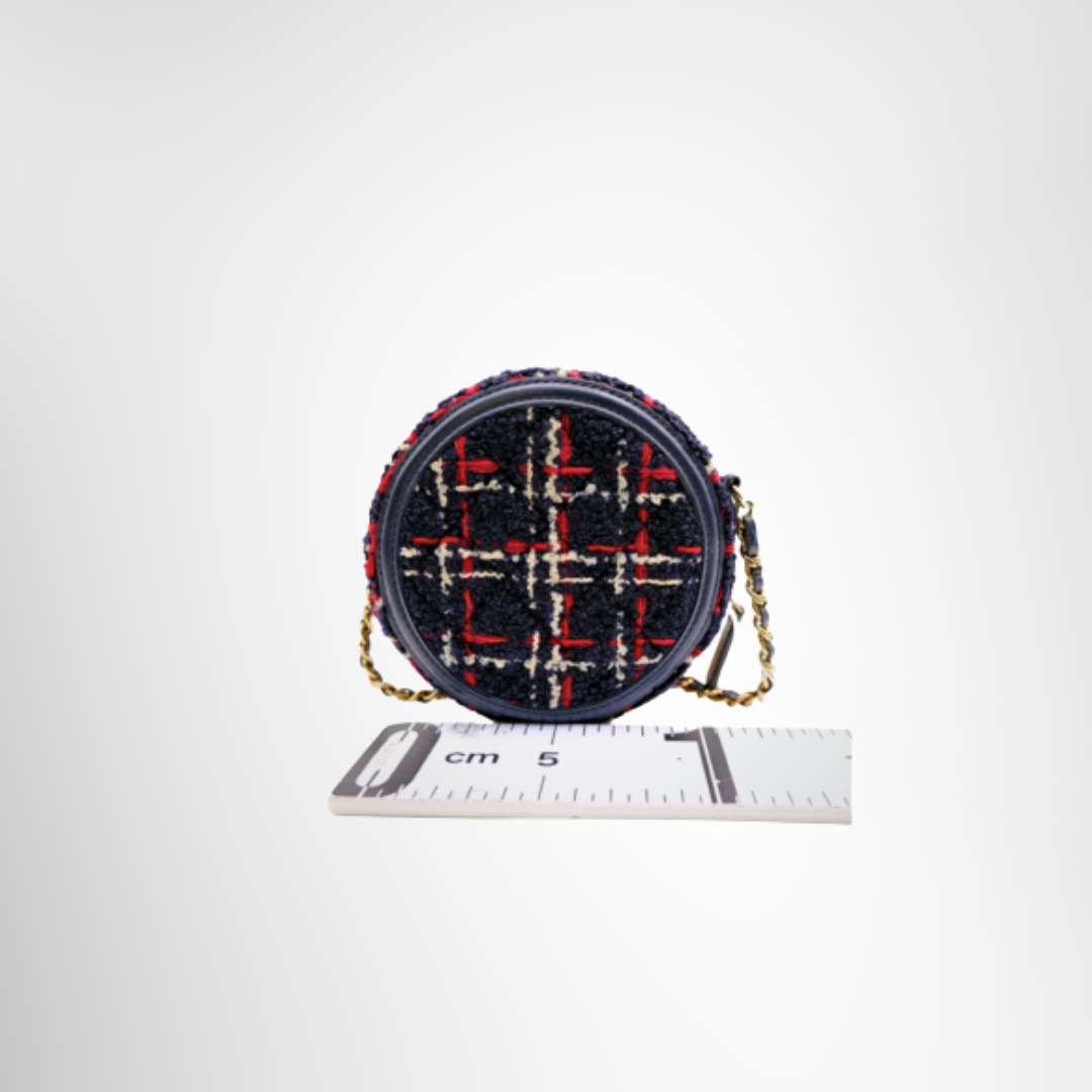 Tweed Round Bag