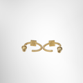 Fendi FF Logo Hoop Earrings – Pre-Owned Luxury Accessories – Antonio & Co Back View