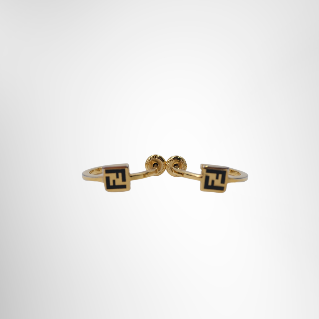 Fendi FF Logo Hoop Earrings – Pre-Owned Luxury Accessories – Antonio & Co Front-Page