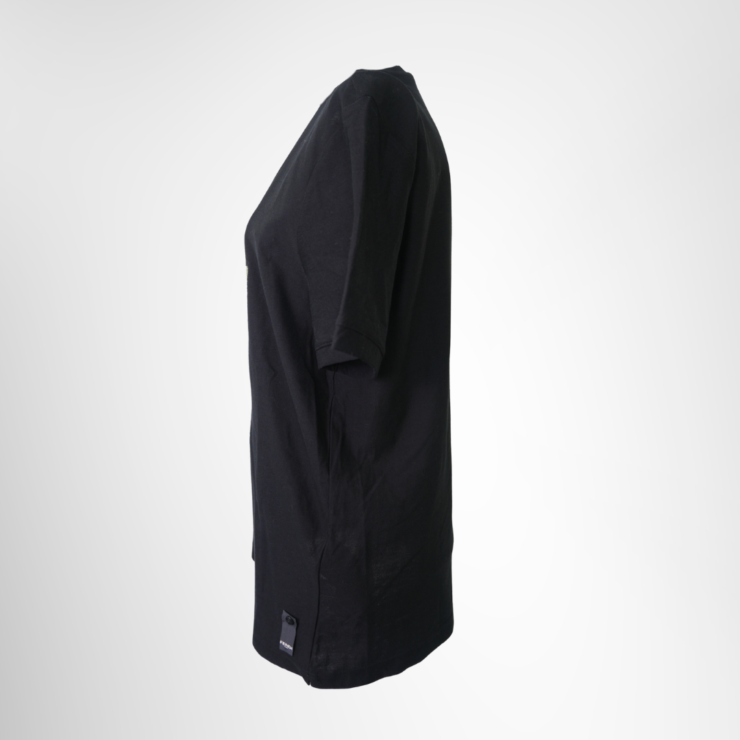Cotton T-shirt in Vertical Logo