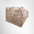 Fendi Preowned Luxury Bag Colorful Floral Print Canvas Zucchino Tote Bag Bottom View 3