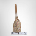 Fendi Preowned Luxury Bag Colorful Floral Print Canvas Zucchino Tote Bag Side View